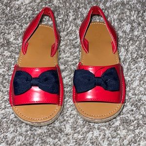 Red sandals